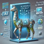 DALL·E 2024-10-27 18.08.35 - A realistic and visually appealing rectangular image for a blog post about running AI models locally. The image should feature an abstract representat