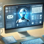 The Future of AI: OpenAI’s Autonomous Agent, Operator DALL·E 2024-11-14 14.32.19 - An illustration showing a futuristic AI assistant or autonomous agent on a computer screen, helping a user by organizing tasks and managing emails. Th